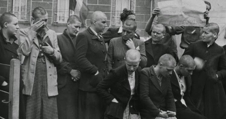 french women punished extraordinary moment in history